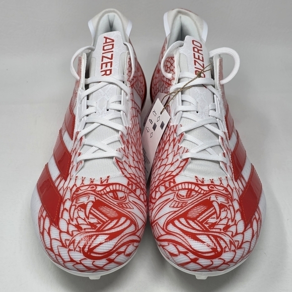 Adidas Adizero Electric Orange/White Football Cleats IH8570 Men\'s Size 14 New